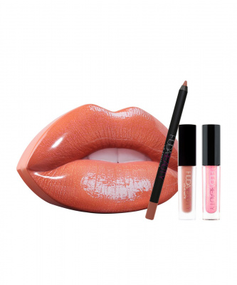Набор для губ Huda Beauty - Contour and Strobe Lip Set