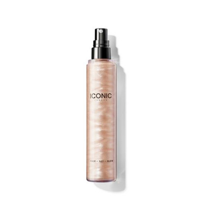 Мини спрей-хайлайтер для лица и тела Iconic London — Travel Size Prep-Set-Glow
