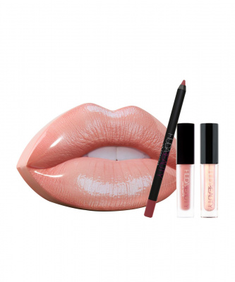 Набор для губ Huda Beauty - Contour and Strobe Lip Set