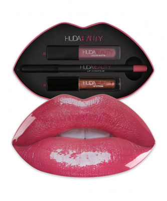 Набор для губ Huda Beauty - Contour and Strobe Lip Set