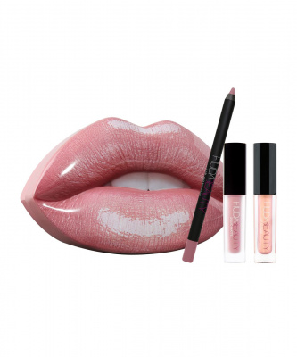 Набор для губ Huda Beauty - Contour and Strobe Lip Set
