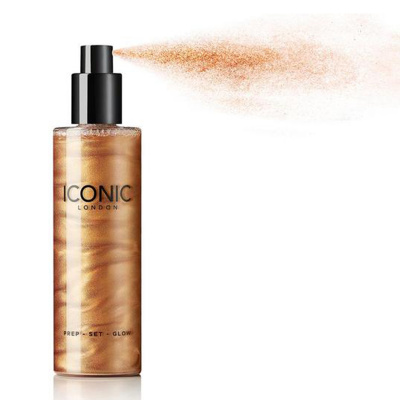 Спрей-хайлайтер для лица и тела Iconic London - Prep-Set-Glow
