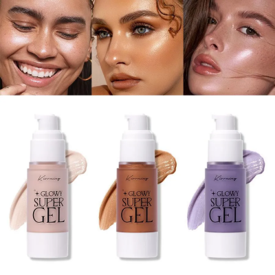 Праймер для лица Kirrming - Glowy Super Gel (02 Sun Glow) с эффектом сияния